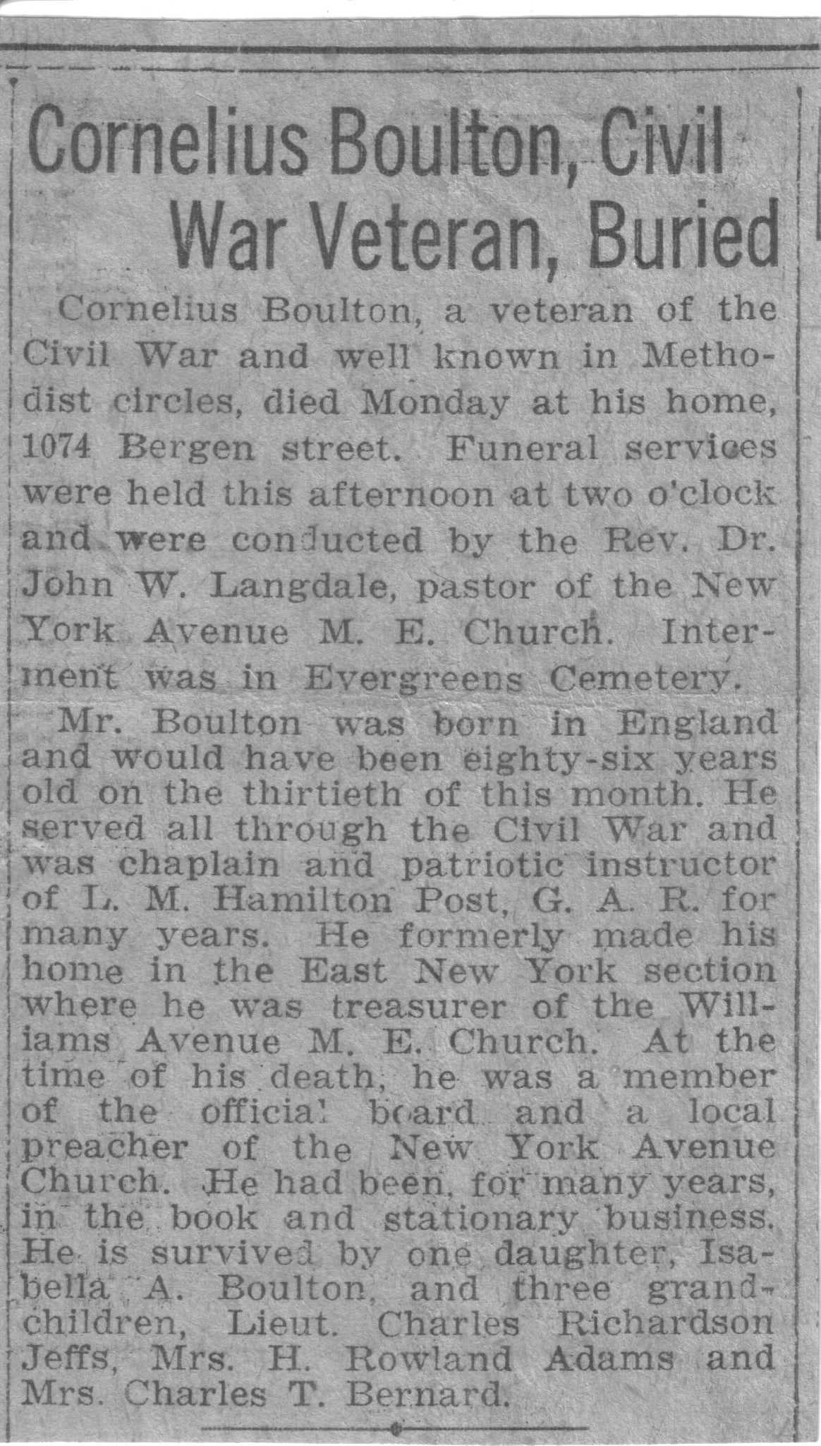 newspaper clipping